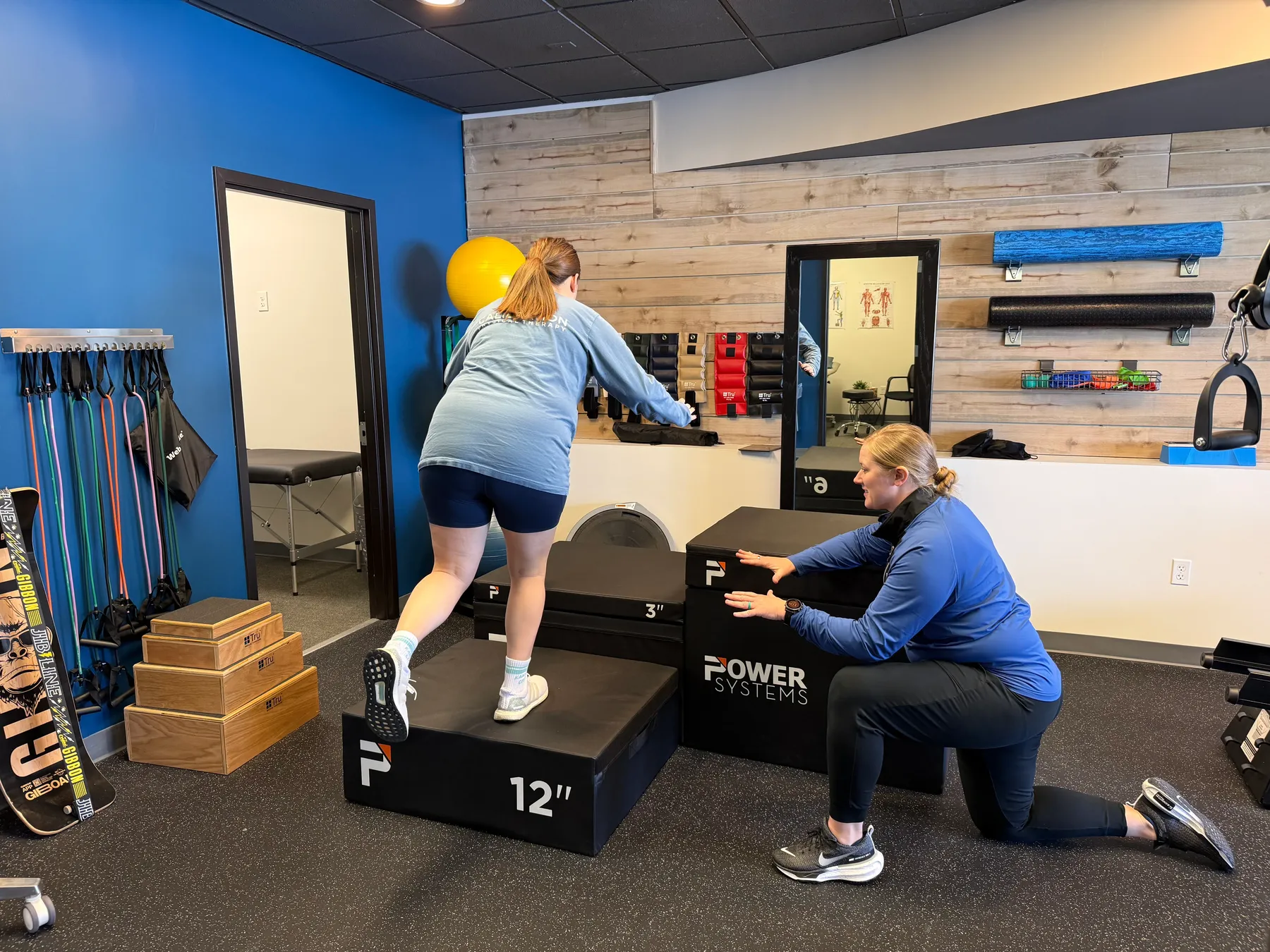 Physical therapy treatment session