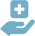medical hand icon
