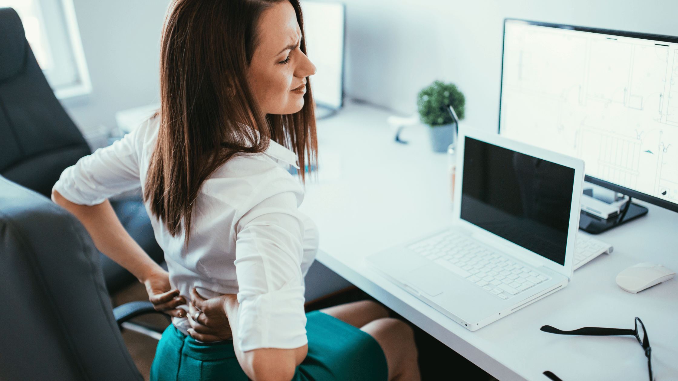 back pain at desk