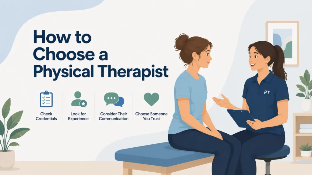 how to choose a physical therapist