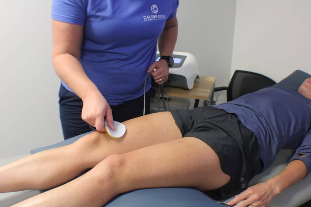 Neubie Therapy session on knee