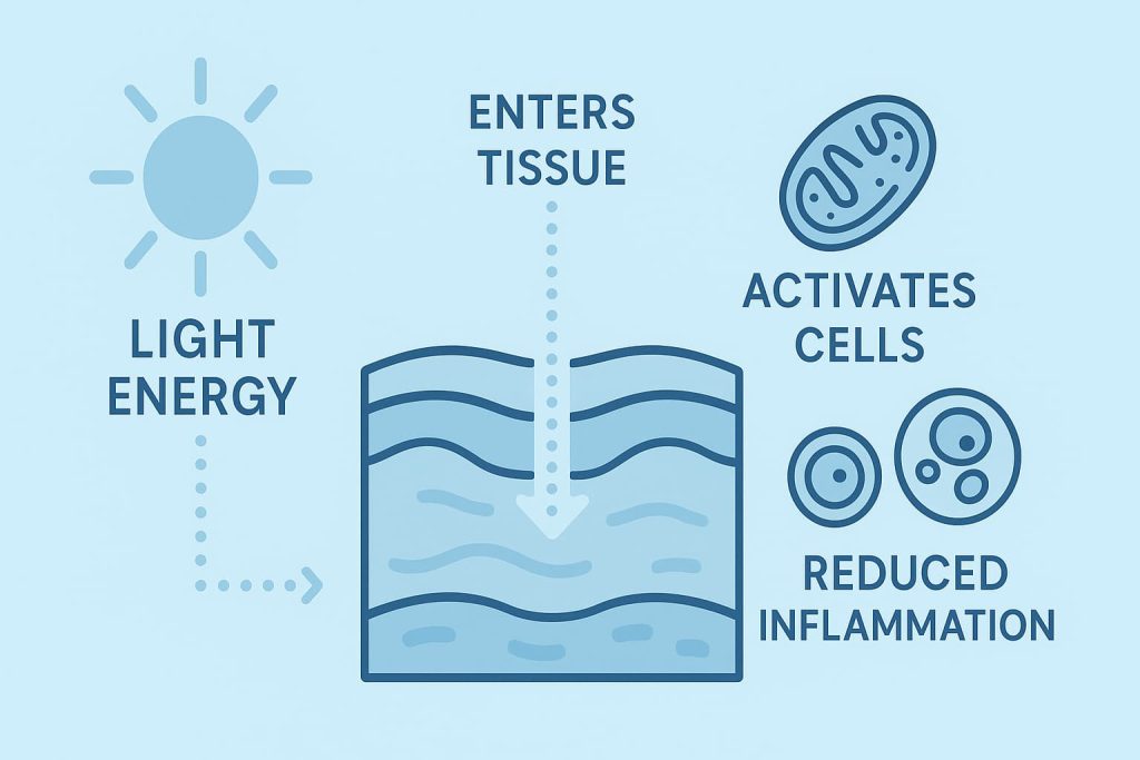 light therapy science infographic