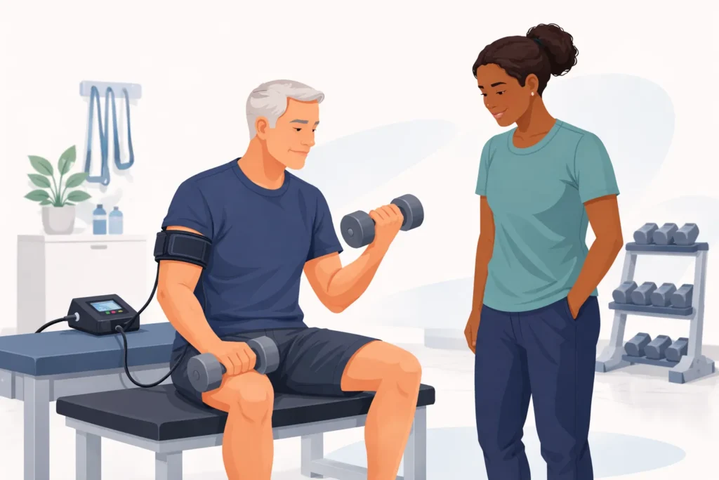 BFR Session on right arm