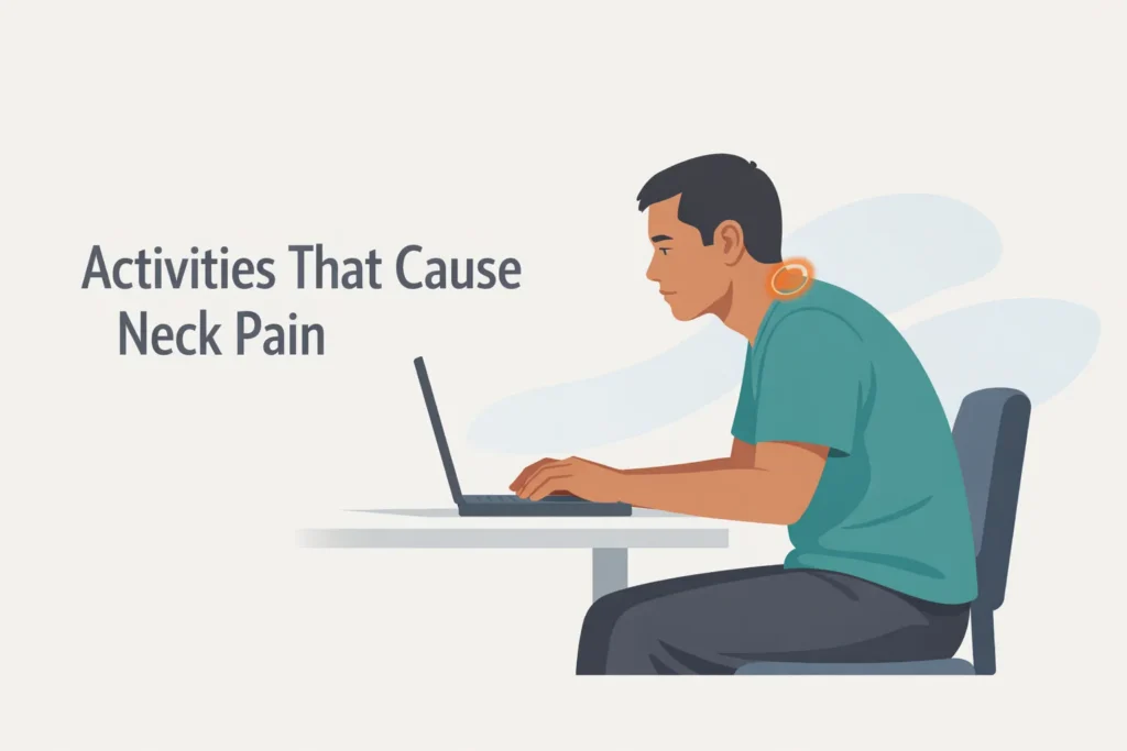 activities that cause neck pain