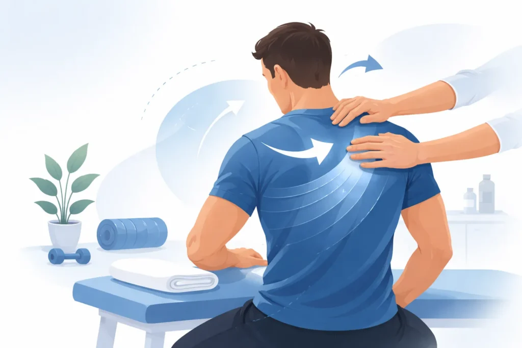 manual therapy on shoulder