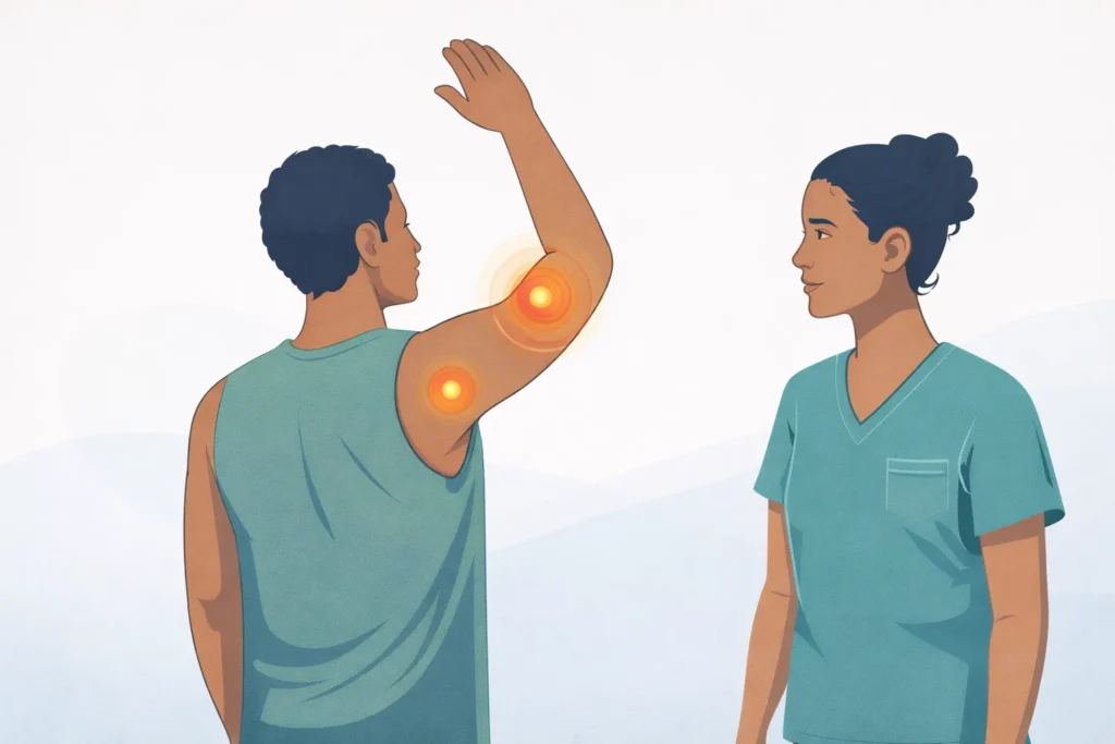 shoulder pain pt examination
