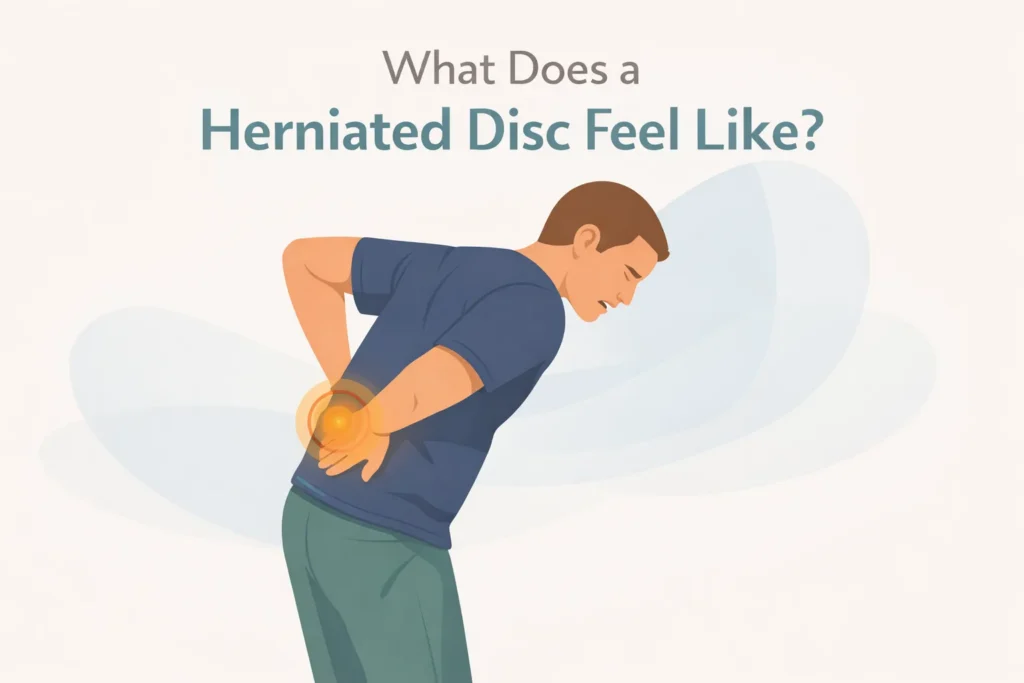 what does a herniated disc feel like