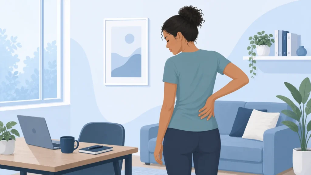 back pain in office