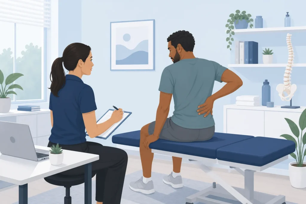 back pain pt evaluation