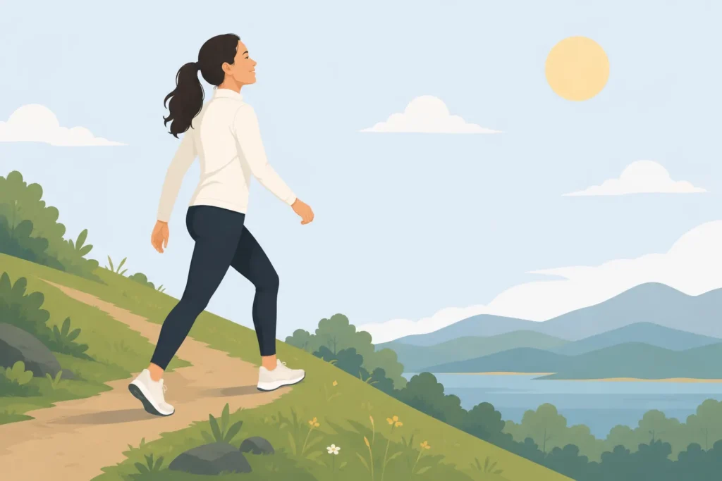 hip pain recovery on a hike