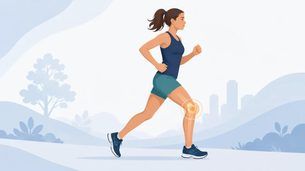 knee pain from running woman athlete