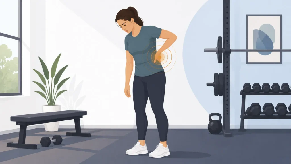 low back pain from working out in gym