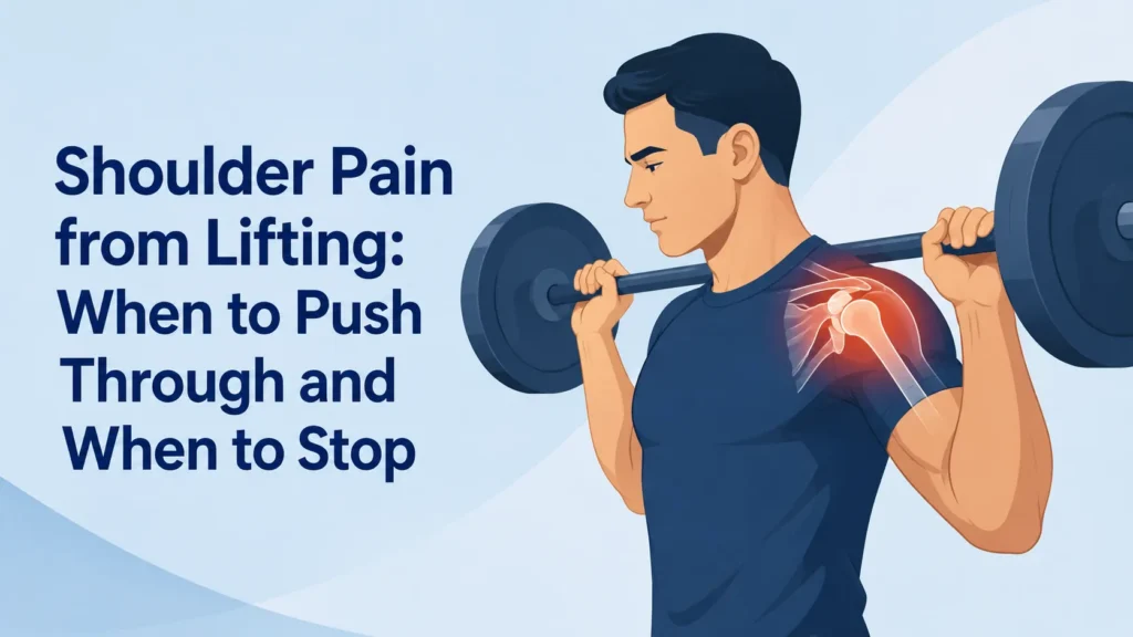shoulder pain from lifting cover