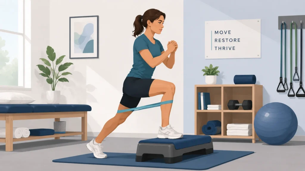 female athlete pt exercises