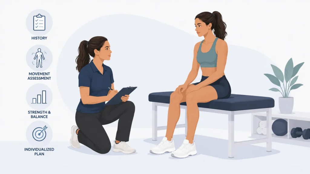 pt evaluation injury prevention female athlete