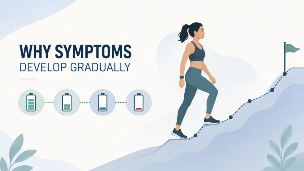 why symptoms develop gradually