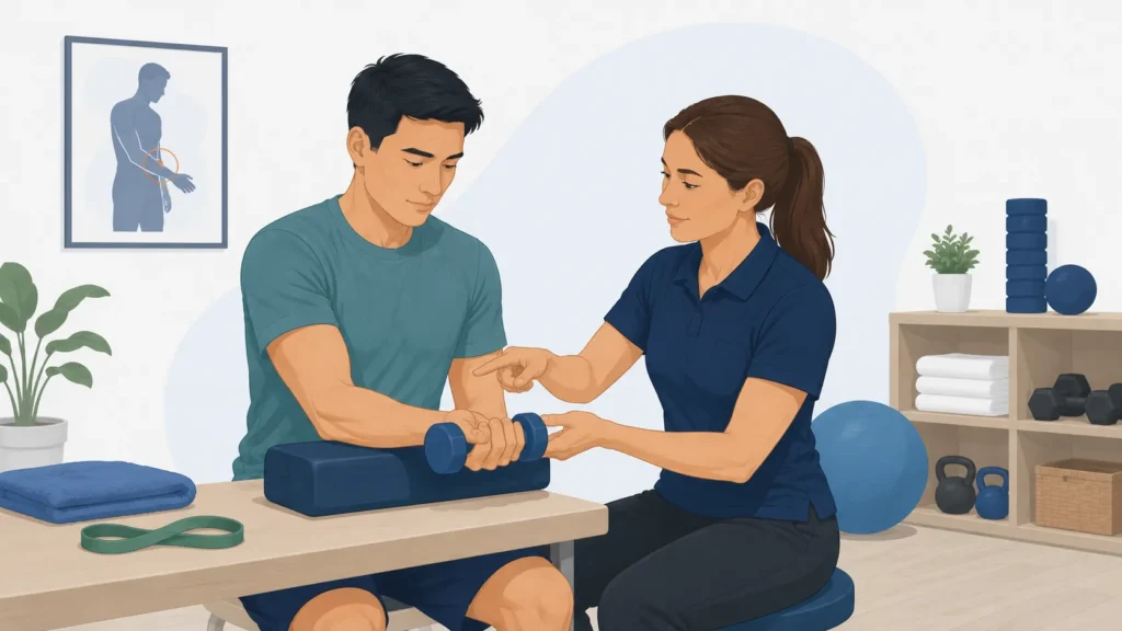 how physical therapy helps tennis elbow
