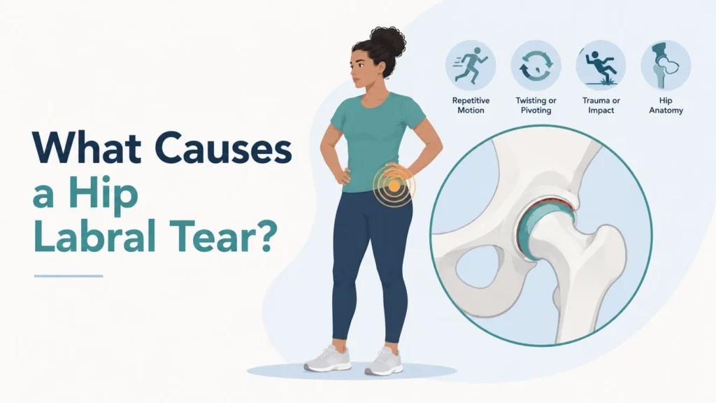 what causes a hip labral tear