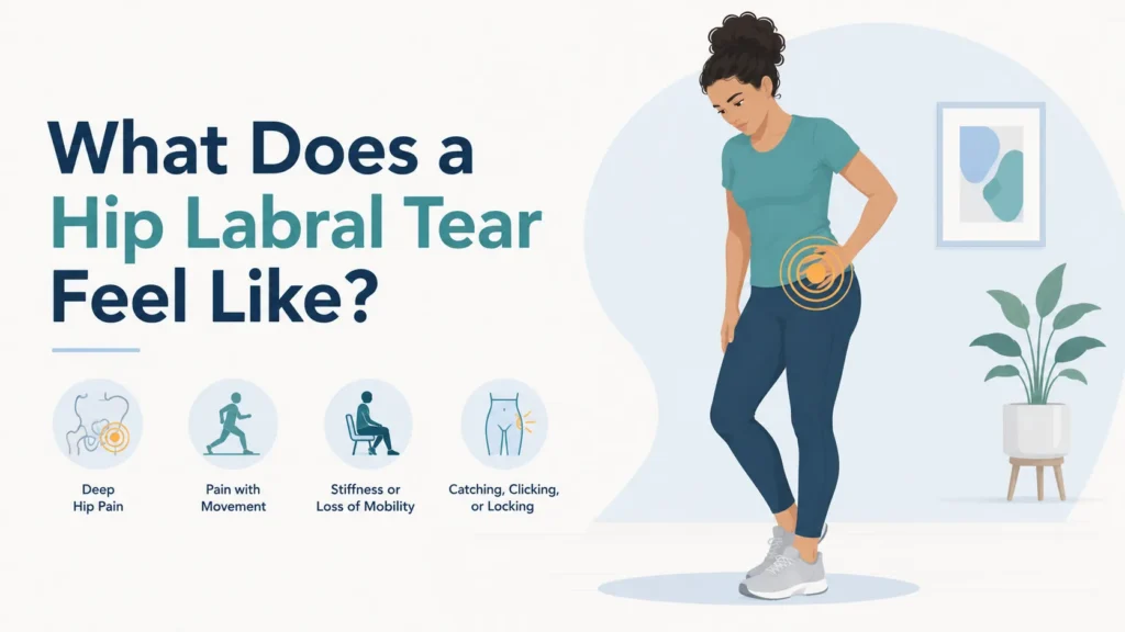what does a hip labral tear feel like