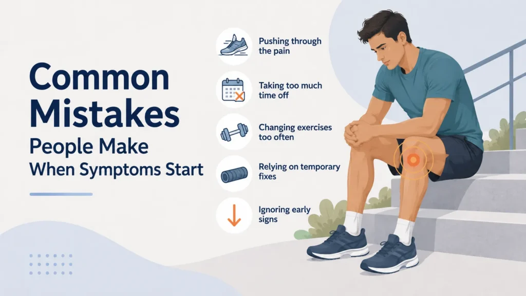 common mistakes people make when symptoms start patellar tendinitis