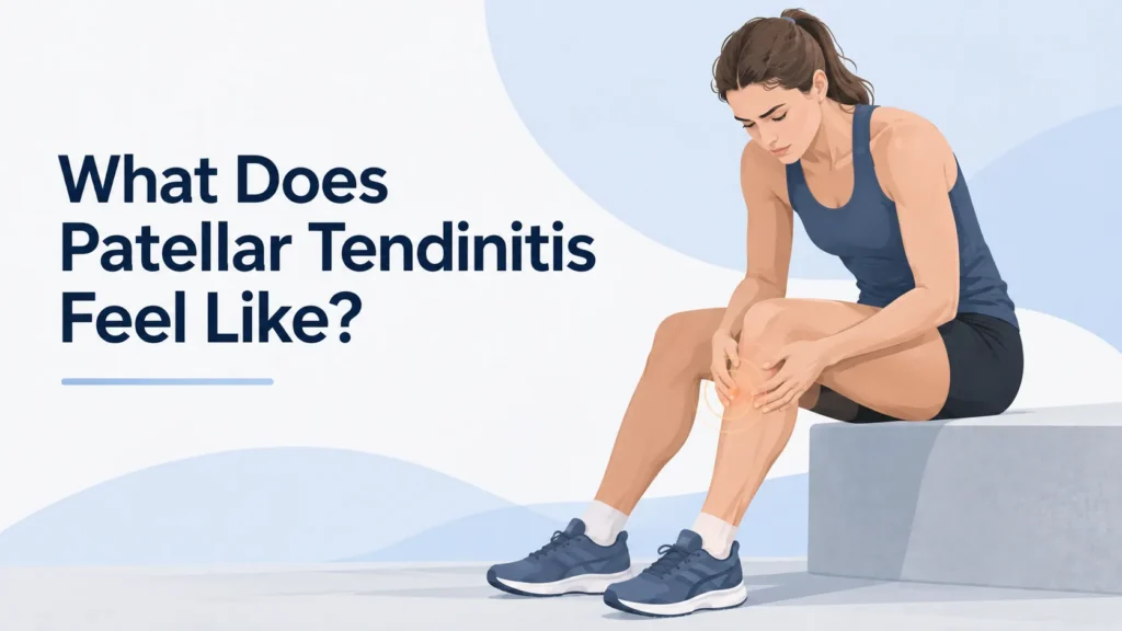 what does patellar tendinitis feel like