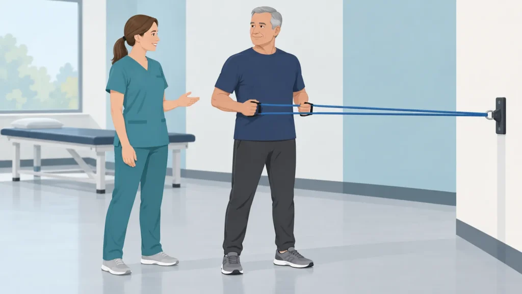 building toward work and exercise